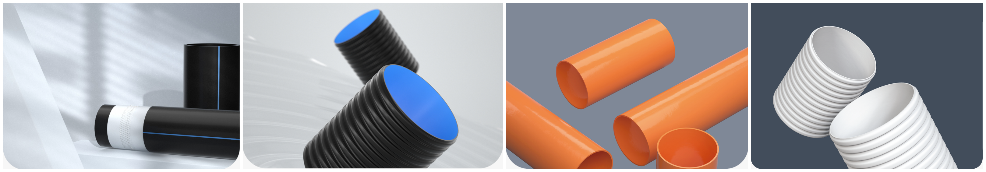 ERA PE Solid Wall Communication Pipes and ERA PVC Communication Corrugated Pipes Tuyaux de communication à paroi solide ERA PE et tuyaux ondulés de communication ERA PVC