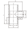 Té réducteur de raccords CPVC NBR