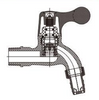robinet unidirectionnel type III avec bec