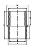 DOUILLE DE TRANSITION CPVC CTS