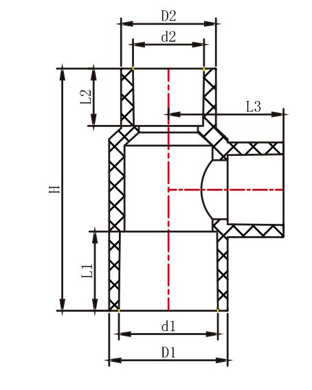 TÉ RÉDUCTEUR CPVC CTS II