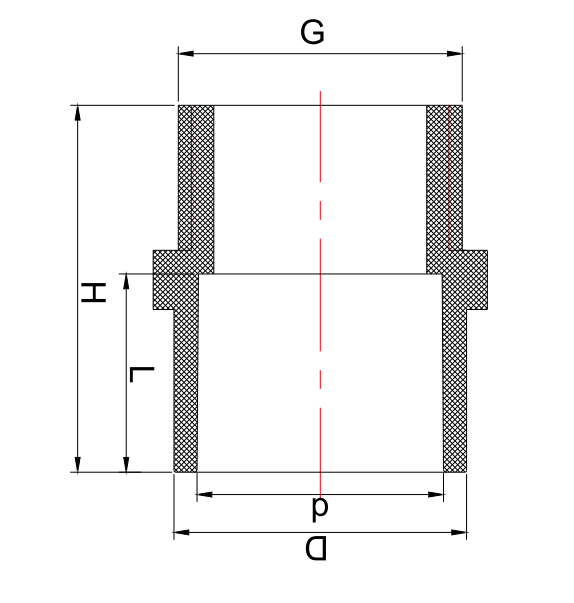 ADAPTATEUR MÂLE RÉDUCTEUR CPVC CTS