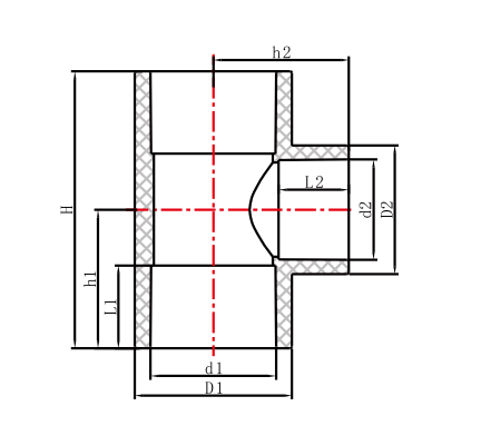 TÉ RÉDUCTEUR CPVC CTS