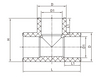 RACCORDS PPR TYPE II TÉ DROIT