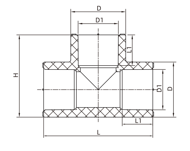 RACCORDS PPR TYPE II TÉ DROIT