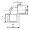 COUDE FEMELLE 90 DEGRÉS CPVC CTS AVEC ANNEAU