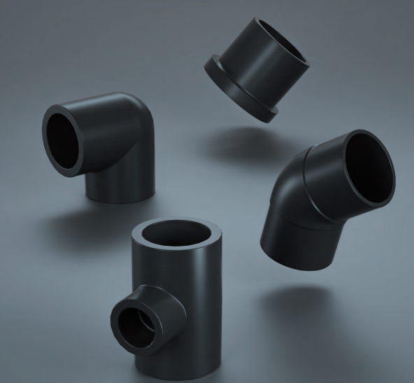 Tuyaux et raccords de fusion de crosse HDPE