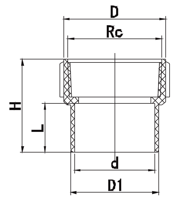 ADAPTATEUR FER FEMELLE