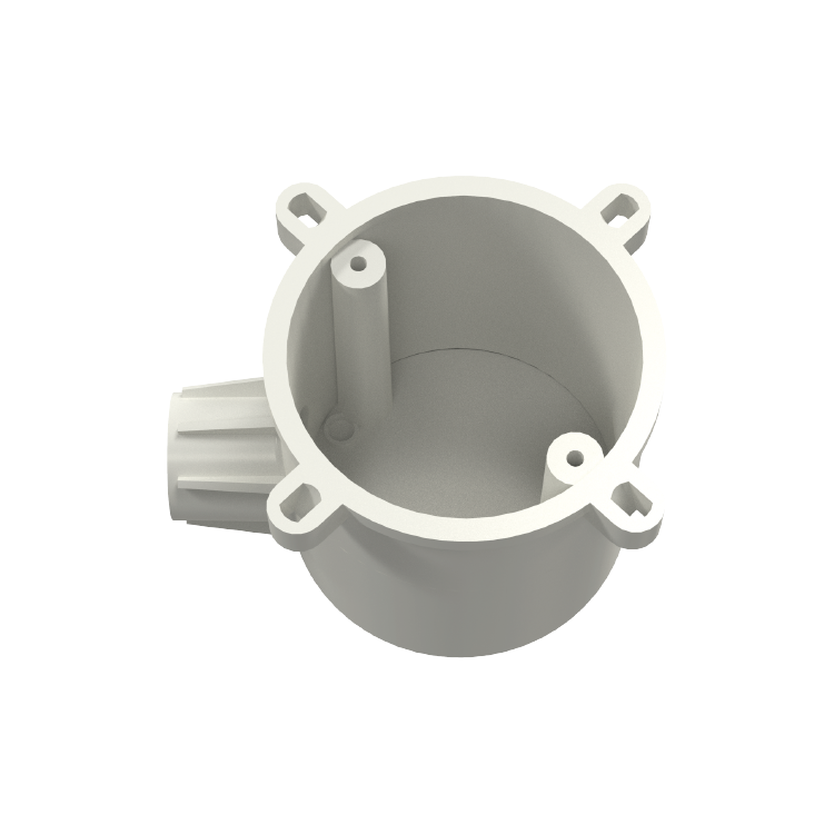 Anneau d'extension électrique unidirectionnel isolant en PVC-U