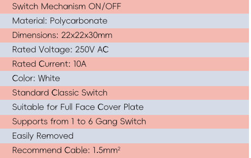 M&eacute;canisme de commutation GYM01 ON OFF