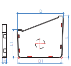 RGA003L EMBOUT GAUCHE