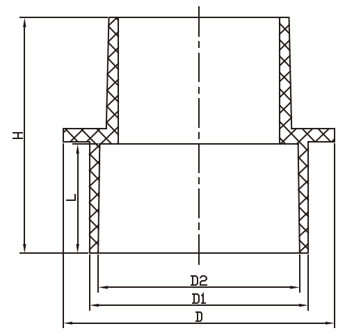 Adaptateur de dalle en PVC DWV