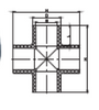 TÉ CROIX PVC SCH80