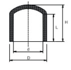 BOUCHON D'EXTRÉMITÉ EN PVC SCH80