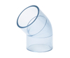 COUDE 45° UPVC Transparent