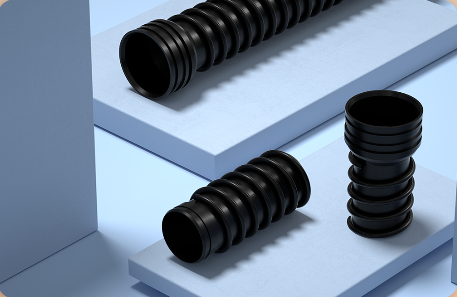 Tuyaux muraux structurels enroul&eacute;s en spirale en PEHD ERA