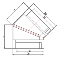 RWGA008-1 COIN INTÉRIEUR 135°