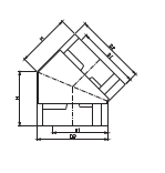 RWGB008-1 Coin extérieur 135°