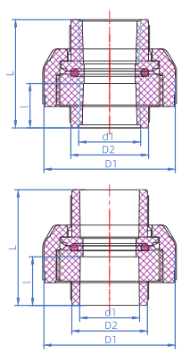RACCORD PVC PN10 DIN 
