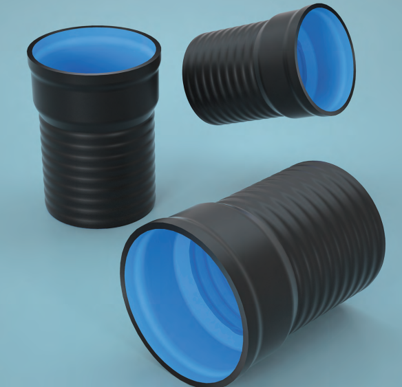 Tuyaux renforcés composites à triple paroi HDPE