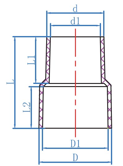 ADAPTATEUR DE DALLE DANS LE TUYAU