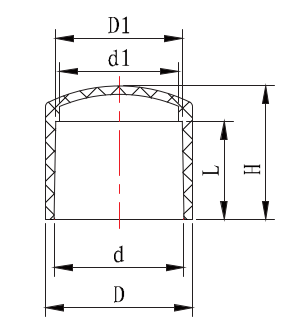 LAUS016 BOUCHON D'EXTRÉMITÉ TYPE L