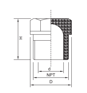 Bouchon fileté PVC SCH40