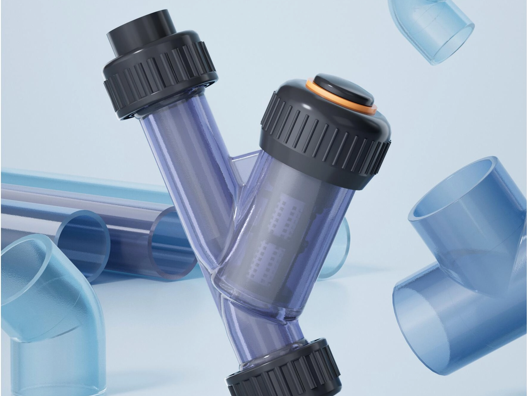 Clear PVC-U Pipes et raccords
