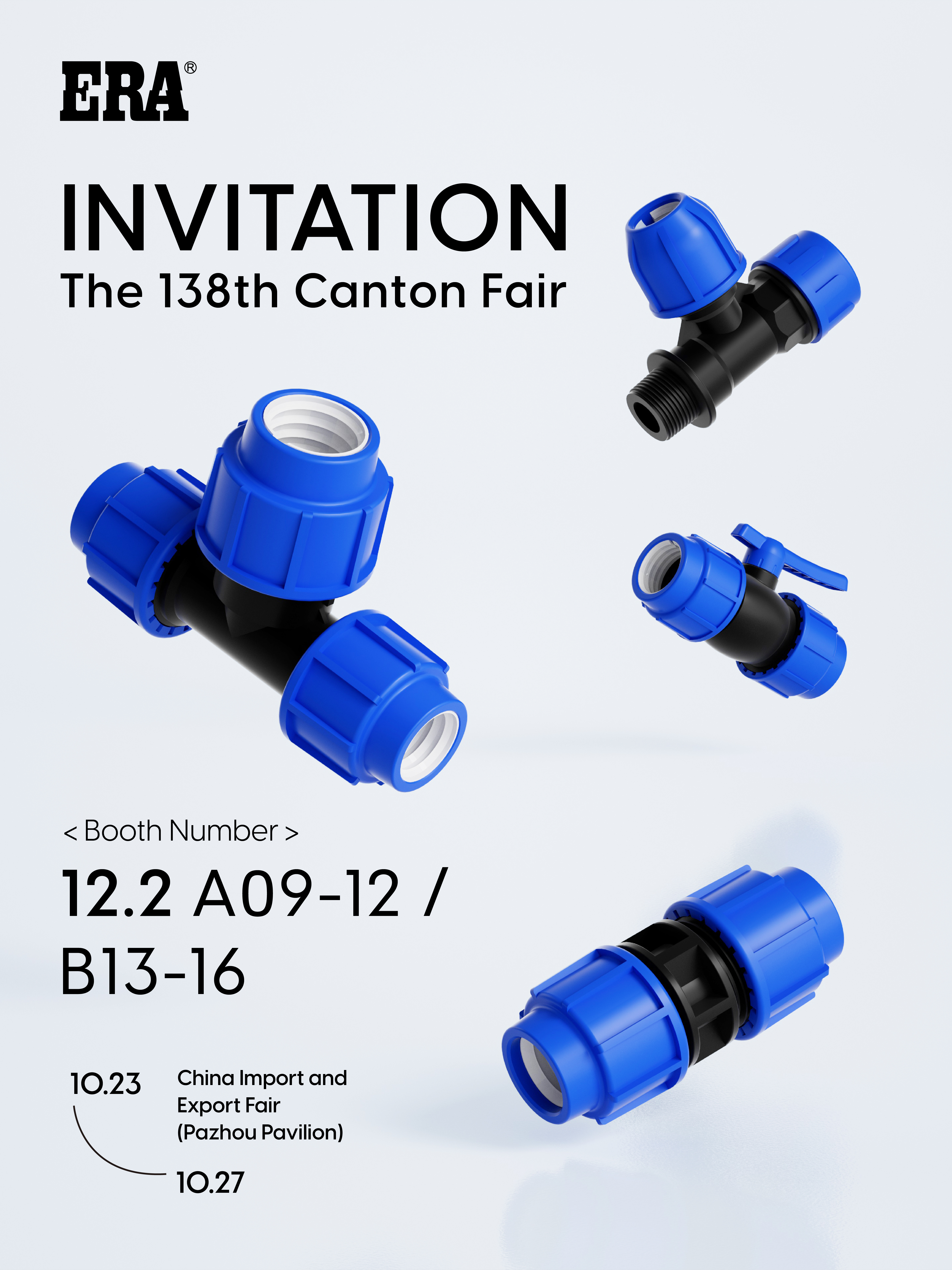 Raccords &agrave; compression PP