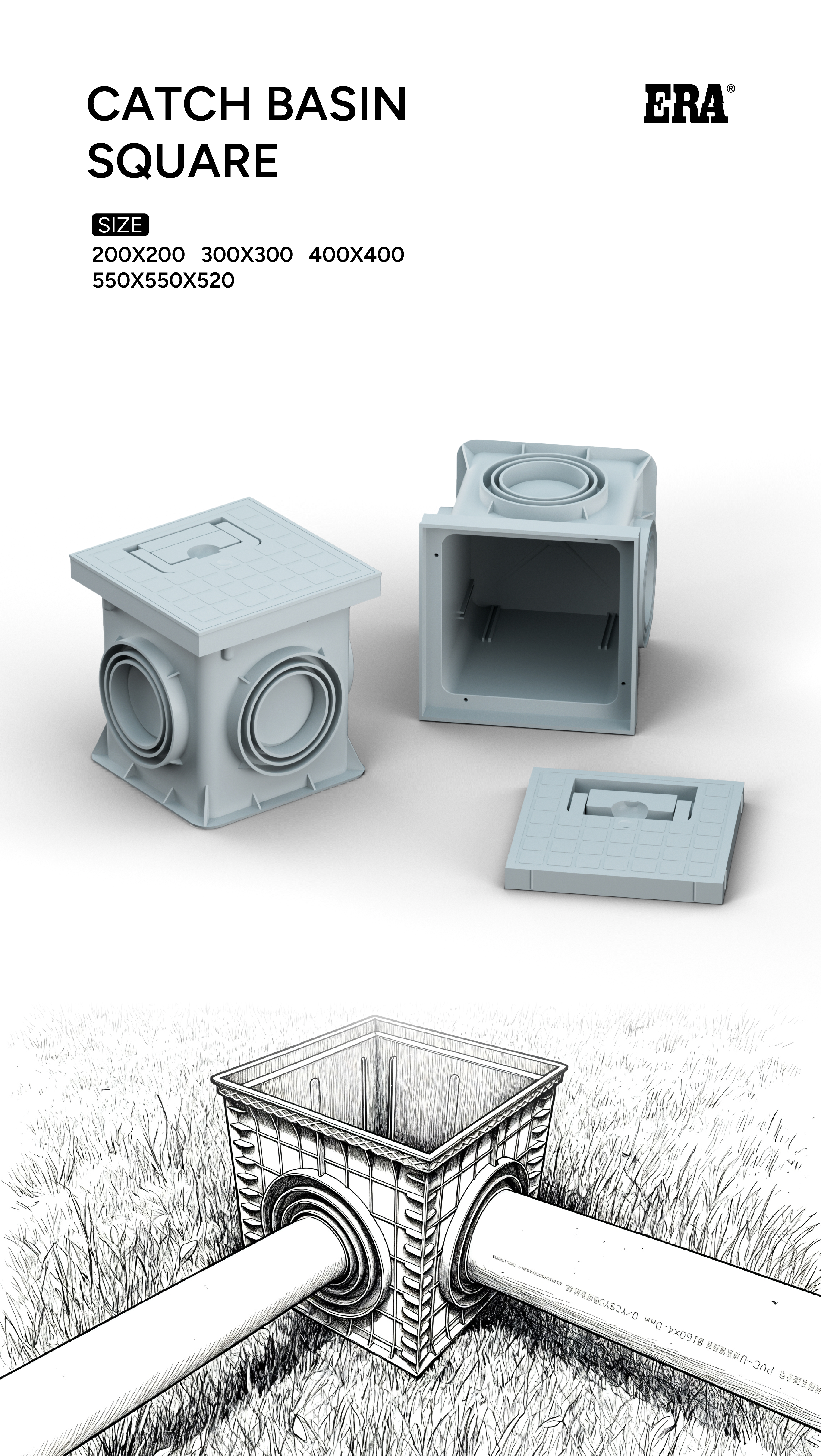 puisard carr&eacute;