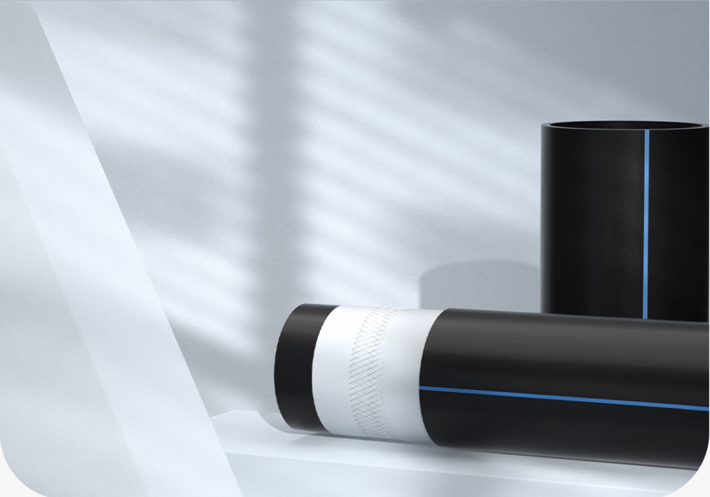 Tuyau composite en poly&eacute;thyl&egrave;ne renforc&eacute; de fil d'acier