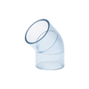 Coude 45° Transparent