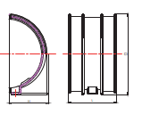 RGUK013 SUPPORT D'UNION DE GOUTTIÈRE LIGNE RONDE