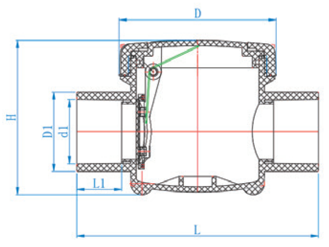 CLAPET ANTI-RETOUR À BATTANT AUS022