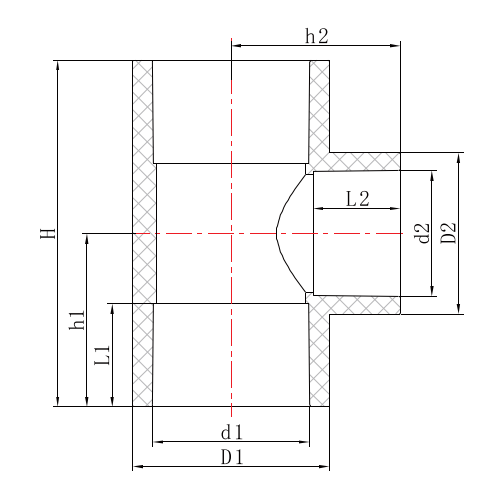 AUST02 TÉ RÉDUCTEUR