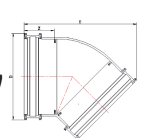 RGUK014 TUYAU DE DESCENTE RONDE COUDE 45°