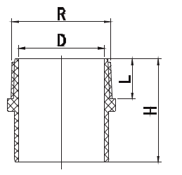 AUD024 ADAPTATEUR FER MÂLE