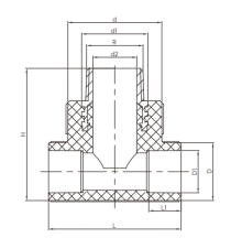 Té fileté mâle type S
