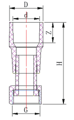CONNECTEUR DE PRISE À PRESSION PVC PN10