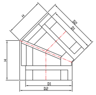 RWGA008-2 COIN EXTÉRIEUR 135°