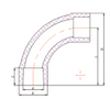 Courbes à 90° en PVC PN16 