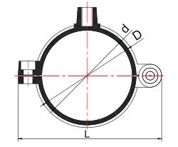 COLLIER DE TUYAU PVC PN10