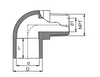 Coude à filetage mâle PVC SCH40