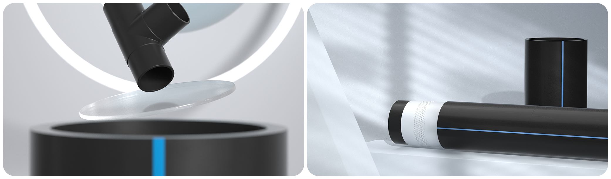 Série de tuyaux renforcés en treillis métallique en acier