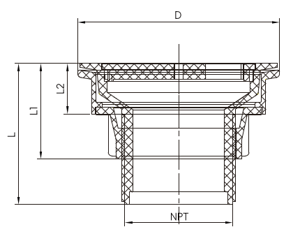 Bouchon de douche à déchets