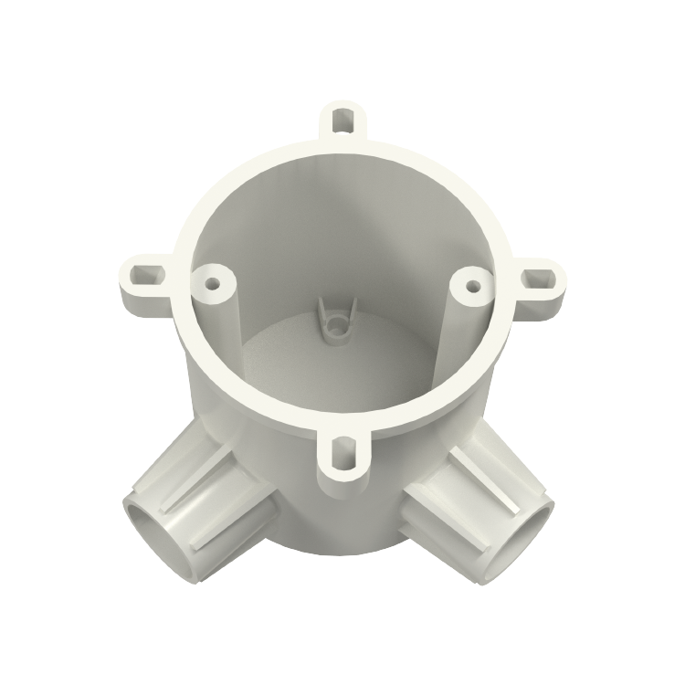 Anneau d'extension d'angle électrique isolant en PVC-U