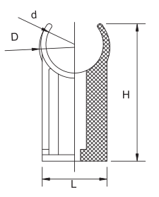 SUPPORT EN U PVC PN10 