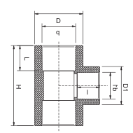 TÉ RÉDUCTEUR PVC PN10
