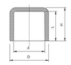 Bouchon d'extrémité en PVC SCH40