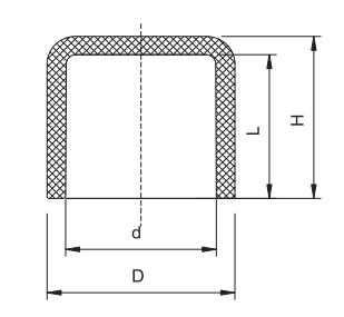 Bouchon d'extrémité en PVC SCH40